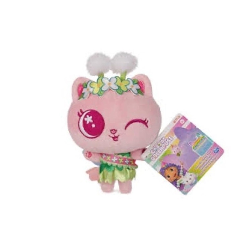 Gabby's Dollhouse Kitty Fairy Purr-ific Plush 7 Inch Pink Cat DreamWorks NEW
